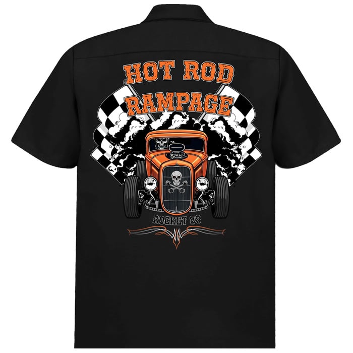 Hot Rod Rampage Workshirt - Black Hot Rod Rampage Workshirt - Black